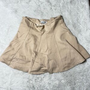 Fashion Nova Tan Pleated Skort